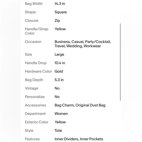 Tory Burch Perry Monogram Jacquard Triple-Compartment Tote in Goldfinch - Picture 9 of 9